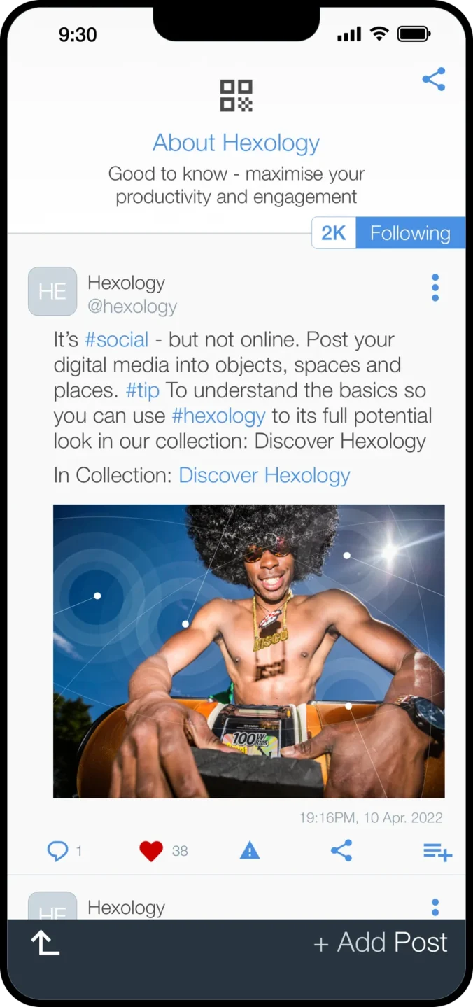 A Source inside the Hexology app